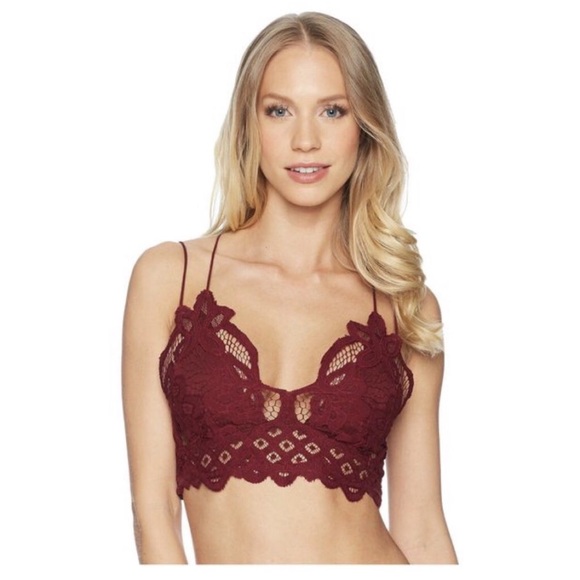 Free People Other - Free People Adella Garnet Bralette